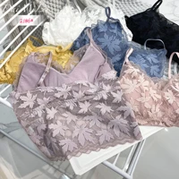 womens cotton underwear tube tops sexy lace top fashion sports tank up female suspender underwear sexy lingerie strapless top