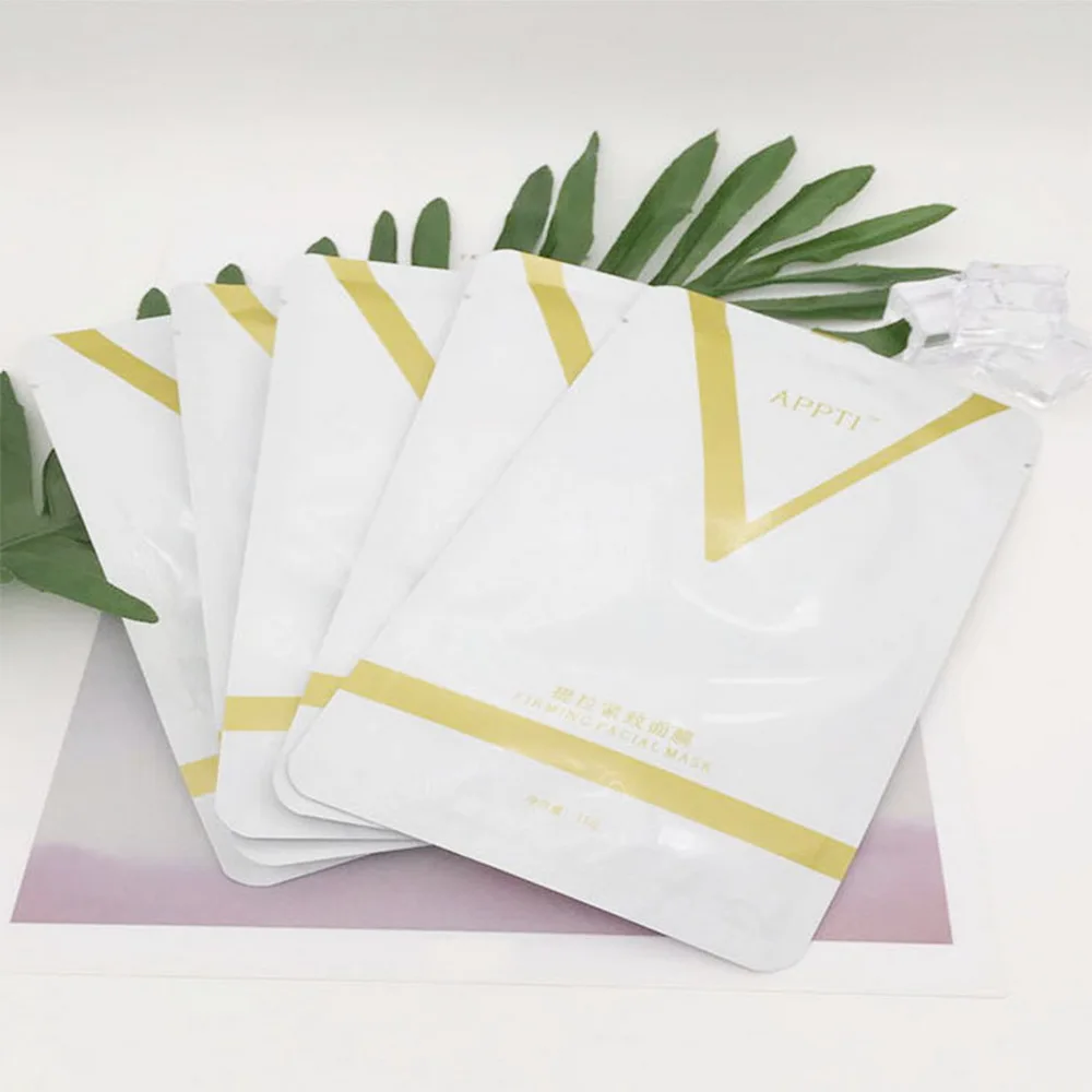 Массажный бандаж для лица двойной V форма натяжение укрепляющая маска бумага