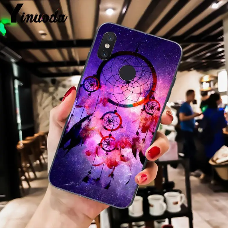 Yinuoda Ловец снов фиолетовый чехол для телефона Xiaomi Redm4X 6A 5A 7A Redmi5 5Plus Note8 8Pro 7 mi A1 A2Lite |