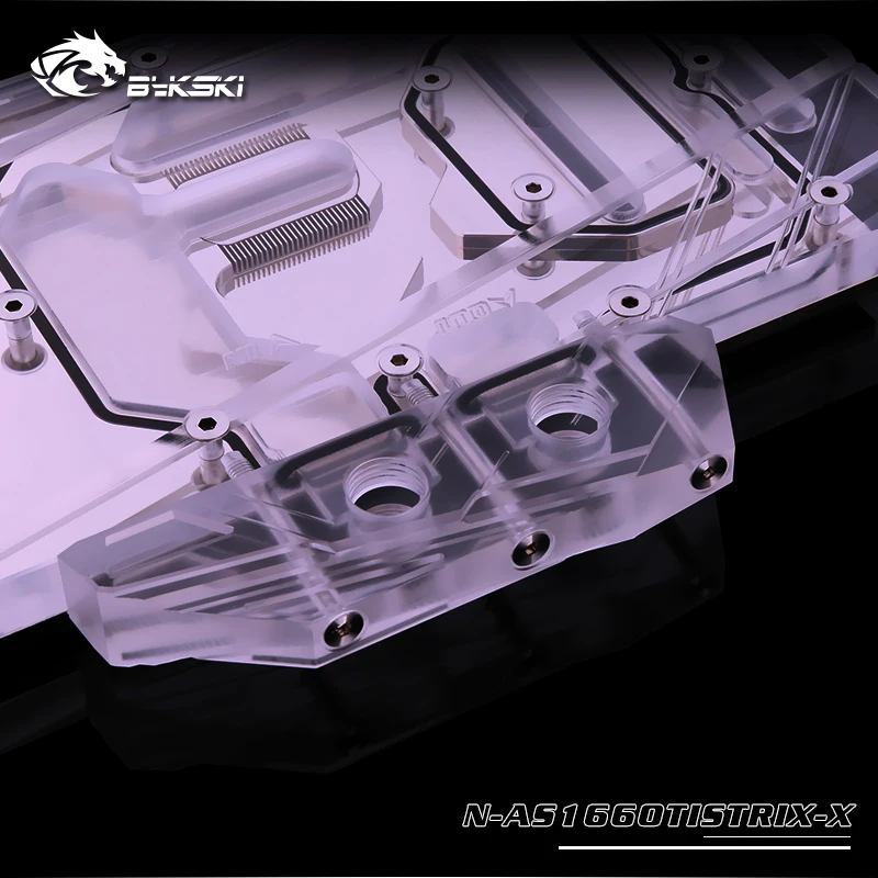

Bykski Full Coverage RGB/A-RGB GPU Water Cooling Block For ASUS ROG STRIX GEFORCE GTX1660TI O6G Graphics Card N-AS1660TISTRIX-X