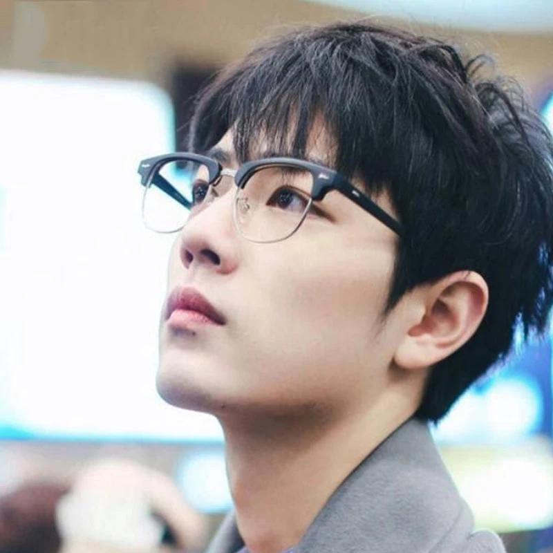 

Veshion Alloy Spectacle Eye Glasses for Male Female Anti-blue Light Glasses Frame Flat Mirror Men and Women Prescription Points