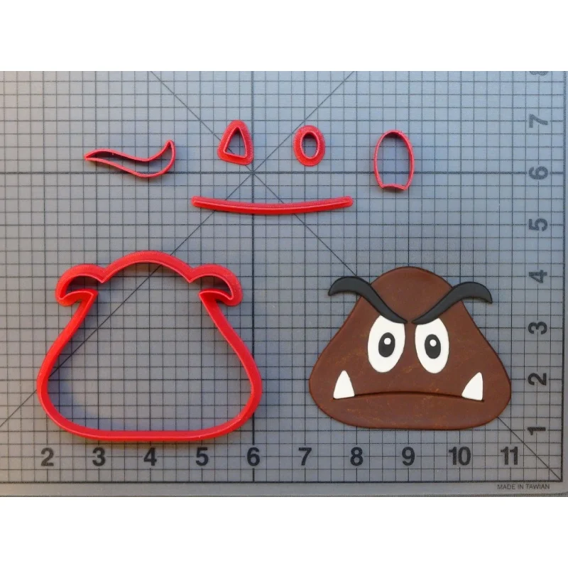 3D Печатный пластиковый vedio игровой блок вопрос кирпич goomba Фондант украшение кекс