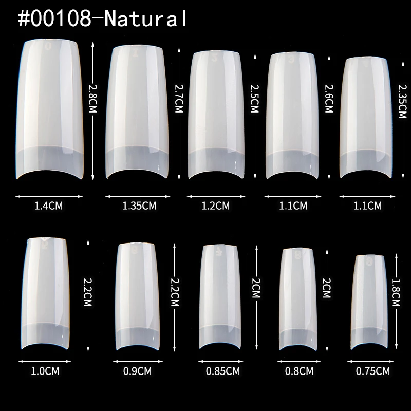 500 шт/opp половинная крышка французские Советы ложный Маникюр для кончиков ногтей