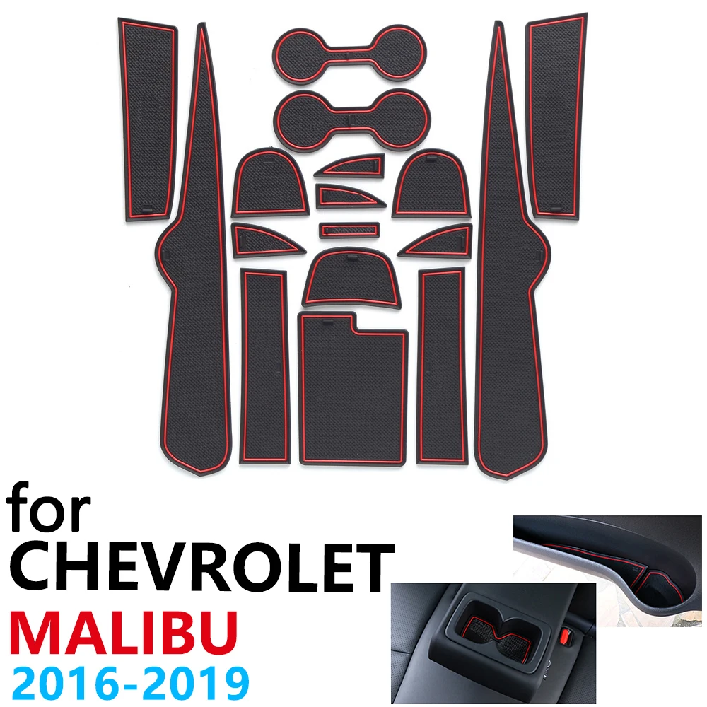 Нескользящий Резиновый Коврик Для подстаканника дверной коврик для Chevrolet Malibu 9-го