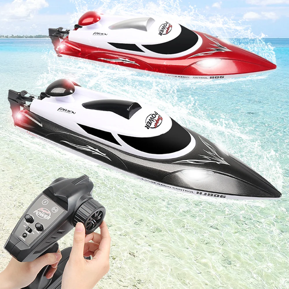 High Speed RC racing Boat 35km/h 200m Control Distance Fast Ship With Water Cooling System enlarge