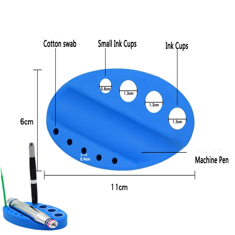 Silicone Tattoo Tool Holder Piercing Permanent Makeup Tool Holders Microblading Pigment Ink Cup Tattoo Pen Stand Makeup Supplies