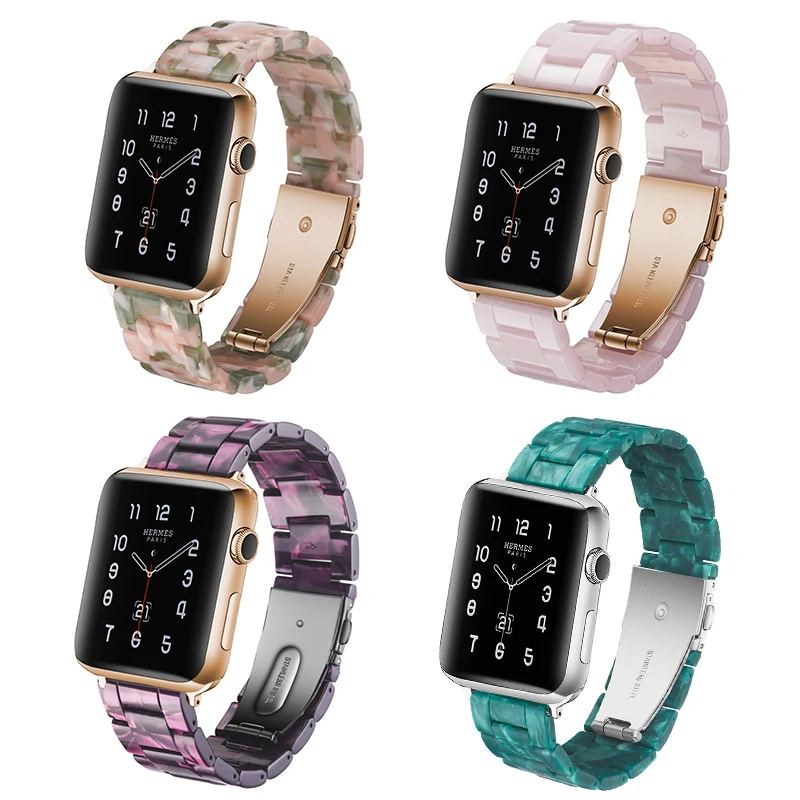 Ремешок для часов 18 цветов итальянский ремешок APPLE Watch 5 4 3 44 мм/42 мм Iwatch 40 38