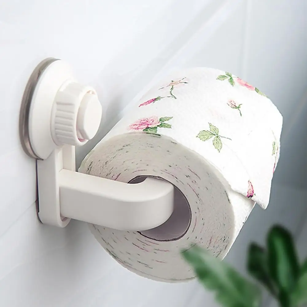Bathroom Toilet Paper Holder S uper Storage Suction Cup Wall Mount Removable Rack toilet roll holder FDH | Обустройство дома