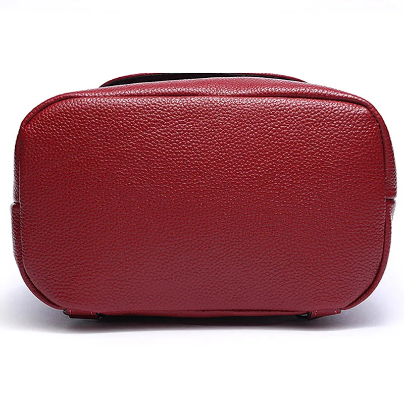 

Small Fashion New Women 100% Soft Natural Genuine Cow Leather Backpack Female Designers Ladies Cowhide Woman Casual Bags Girls