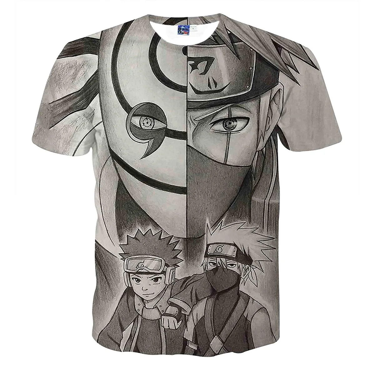 

New Japanese Manga Narutoes T-shirt 3d Printing Men's and Women's T-shirts Novelty Casual Boy tshirt Summer T Shirt For Kid Tops