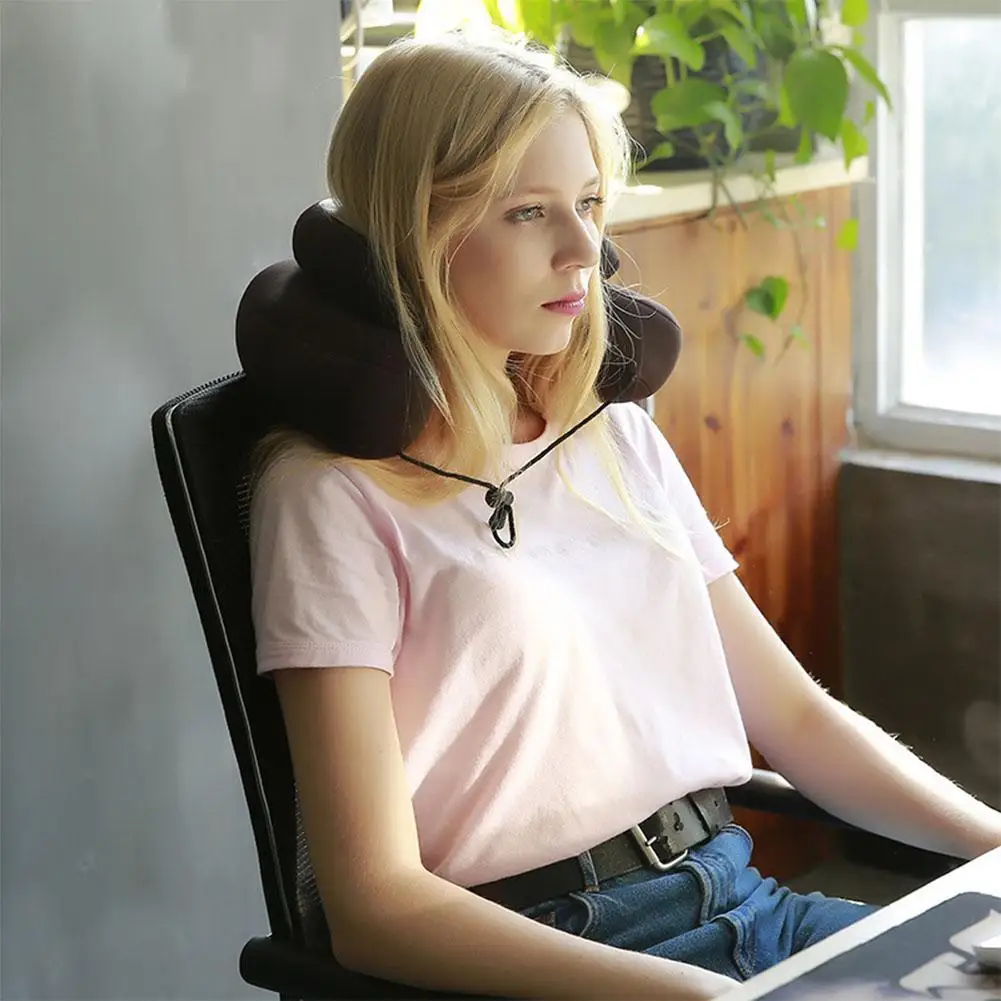 Двухслойная u образная Подушка под шею для путешествий офиса беременных женщин