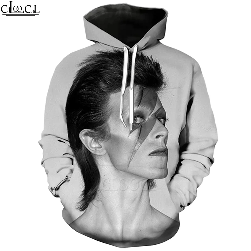 

HX Rock Popular Singer David Bowie 3D Print Hoodie Men Women Tracksuit Autumn Long Sleeve Pullover Fashion Hoodie Drop Shipping