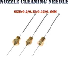 Набор насадок для 3D-принтера reprap ultimake, для CR10 Ender 3 Ender 5 pro, 10 шт., нержавеющая сталь, 0,4 мм