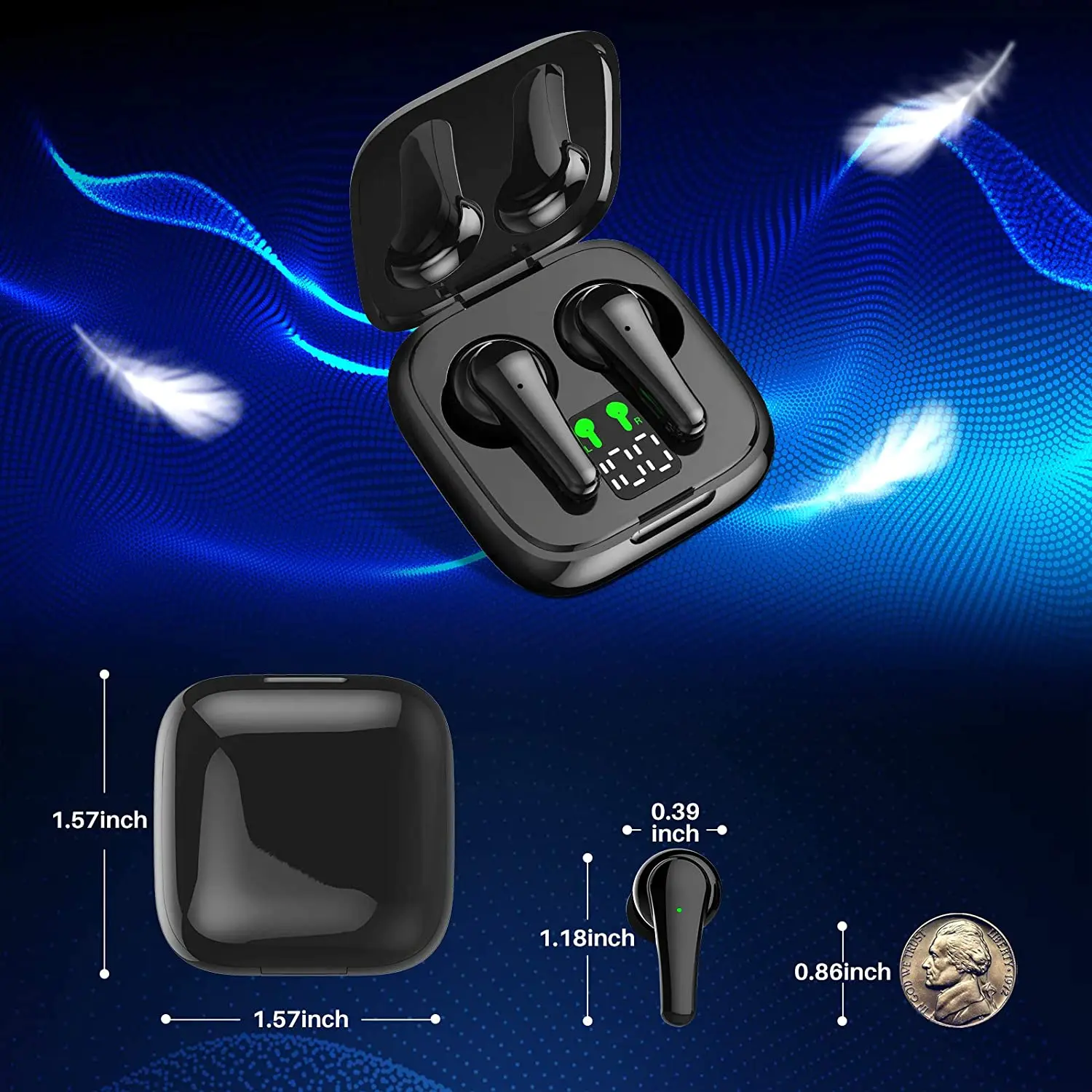 

2021 Original Factory New TWS J6 V5.2 Wireless Bluetooth Headphones Drop Shipping