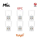 Ретранслятор сигнала Tuya Zigbee, 6 шт., USB-концентратор Zigbee, 20-30 м, Модуль Автоматизации умного дома
