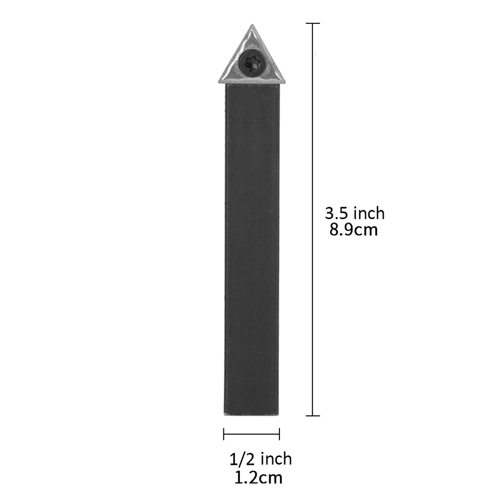 

9cm/inch Indexable Carbide Lathe Turning Tool Holder Lathe Bit Set with Carbide Inserts Wooden Case 5 Pieces Lathe Turning Tool