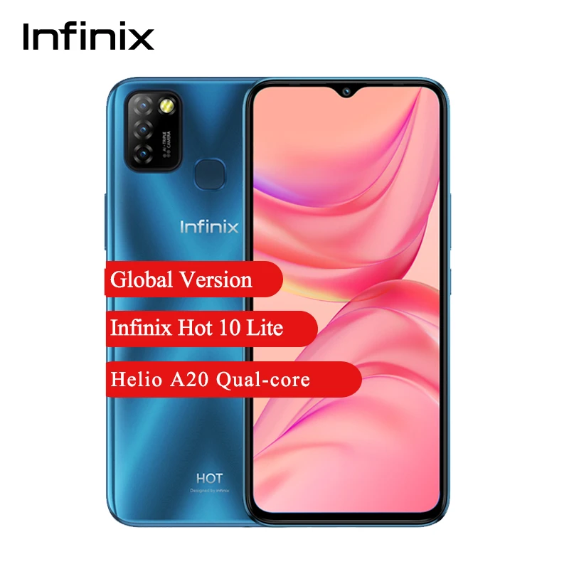 Смартфон Infinix Hot 10 Lite 6 дюйма HD + Helio A20 2 32 ГБ 5000 мАч|Смартфоны| |