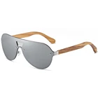 Солнцезащитные очки поляризационные для мужчин и женщин, бамбуковые Роскошные солнечные очки в деревянной оправе, с металлической оправой, в подарочной коробке, оригинал, 2020