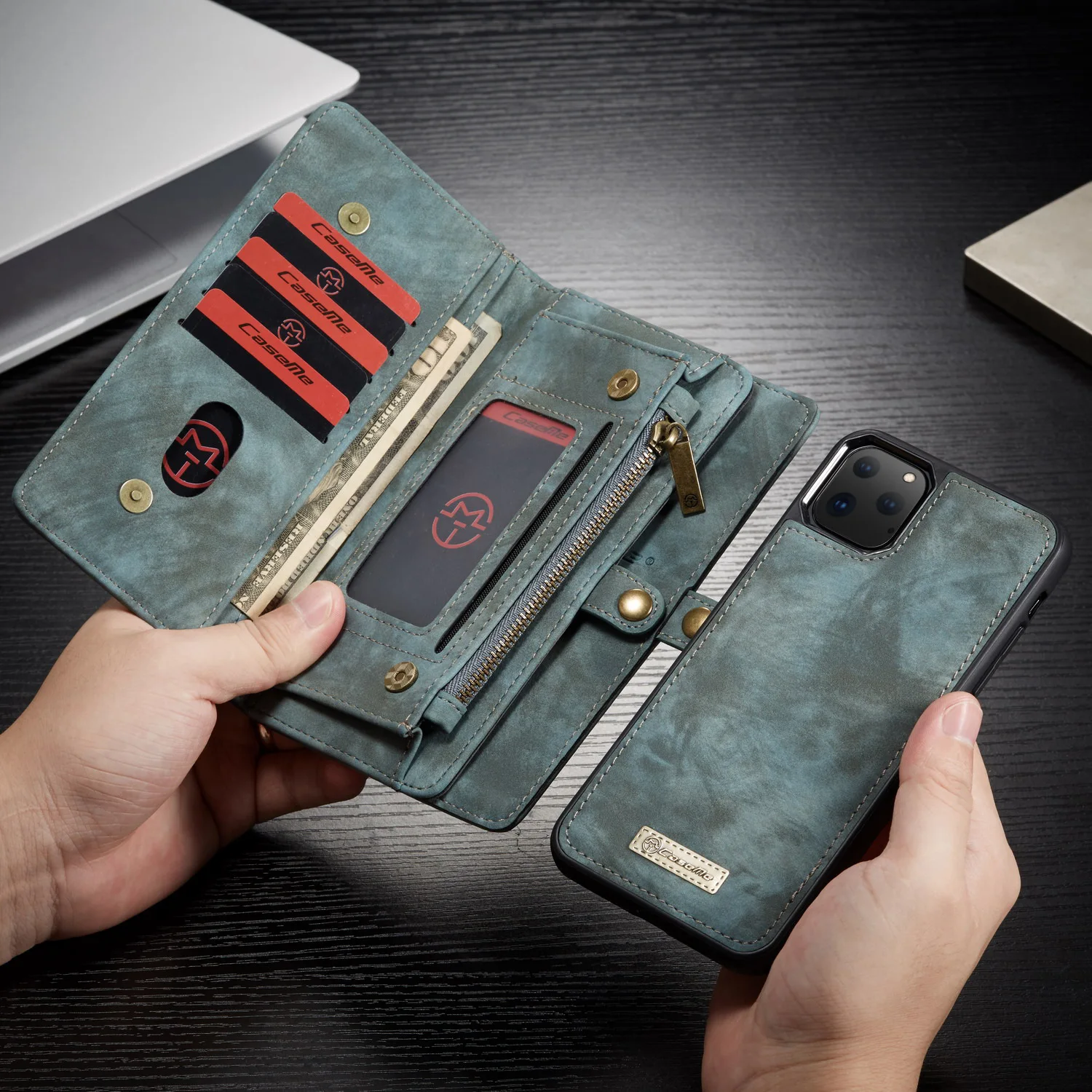 Для Iphone 11 Pro 11 Pro/Max Ретро съемный магнитный кошелек кожаный чехол для телефона сумка для Iphone X XS Max XR 7 8 Plus карман для карт
