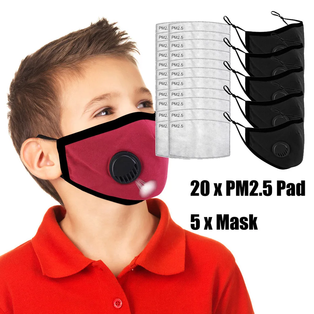 5pcs cotton Halloween Masque Cosplay Christmas For Children Mouth Mask Unisex Cotton Face Anime Cycling Camp | Дом и сад