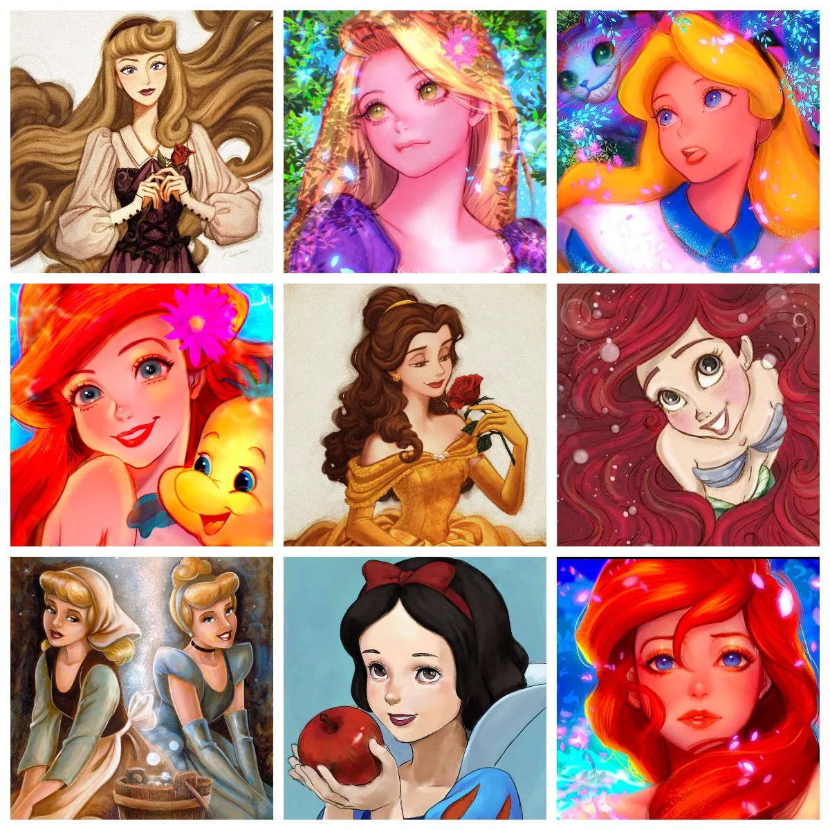 

Disney Cartoons Sleeping Beauty Arlo Princess 5D Diamond Painting Cross Stitch Kits Embroidery Mosaic Resin Home Decor GIfts