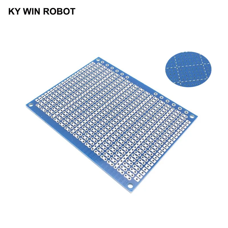 1 шт. DIY 7*9 см синий Односторонний Прототип бумаги PCB Универсальный Эксперимент Матрица печатной платы 7x9 см для Arduino