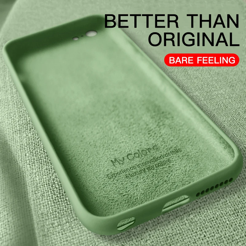 DATALAND карамельный цвет жидкий силиконовый телефон чехол для iPhone 6 6S 7 8 Plus X XR XS Max
