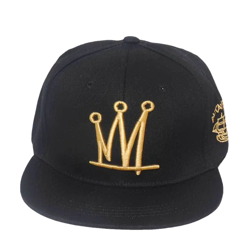 В Стиле Хип-хоп шапки с вышивкой черного цвета в стиле хип-хоп Кепка козырьком для