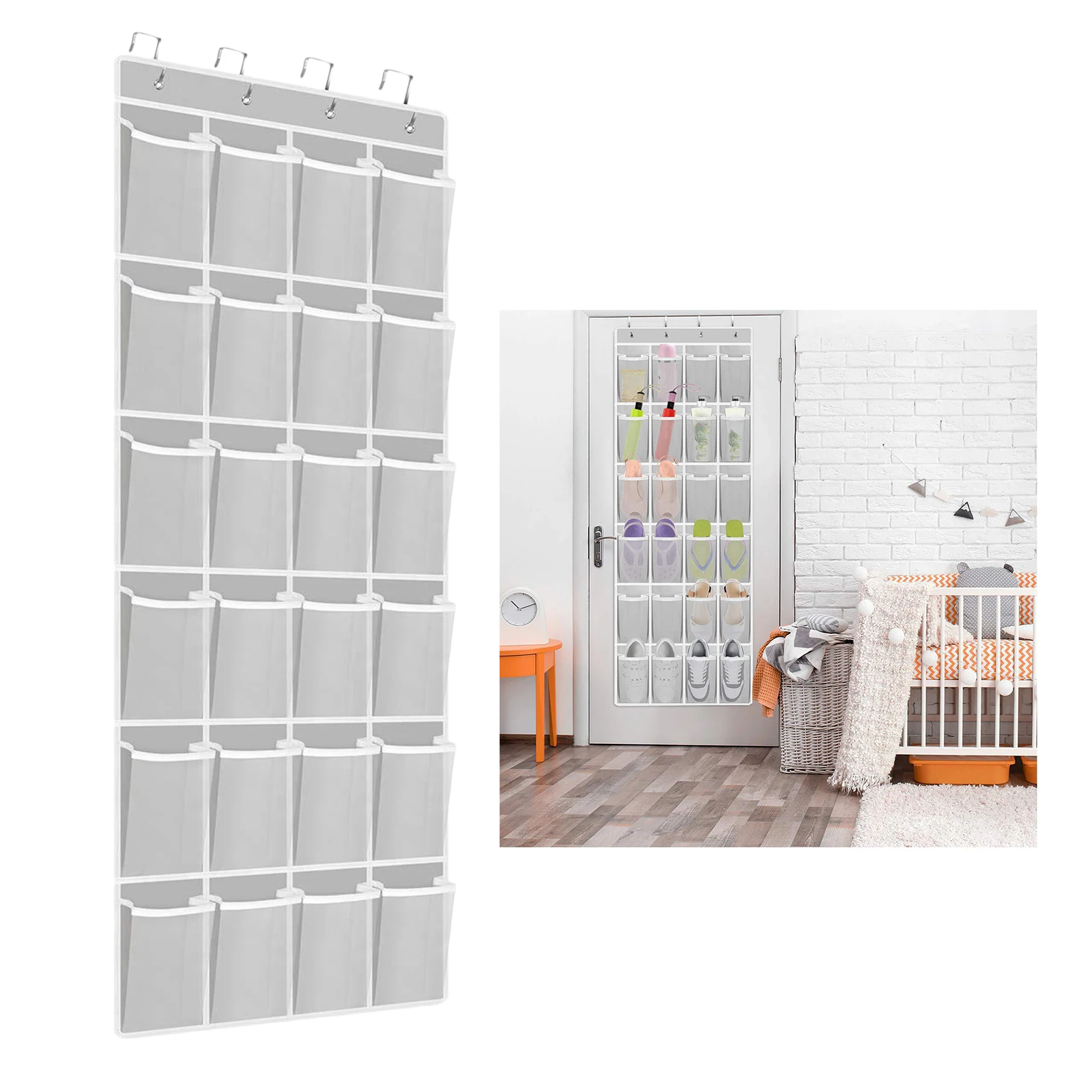 Вешалка для хранения обуви с 24 карманами органайзер экономия места | Дом и сад
