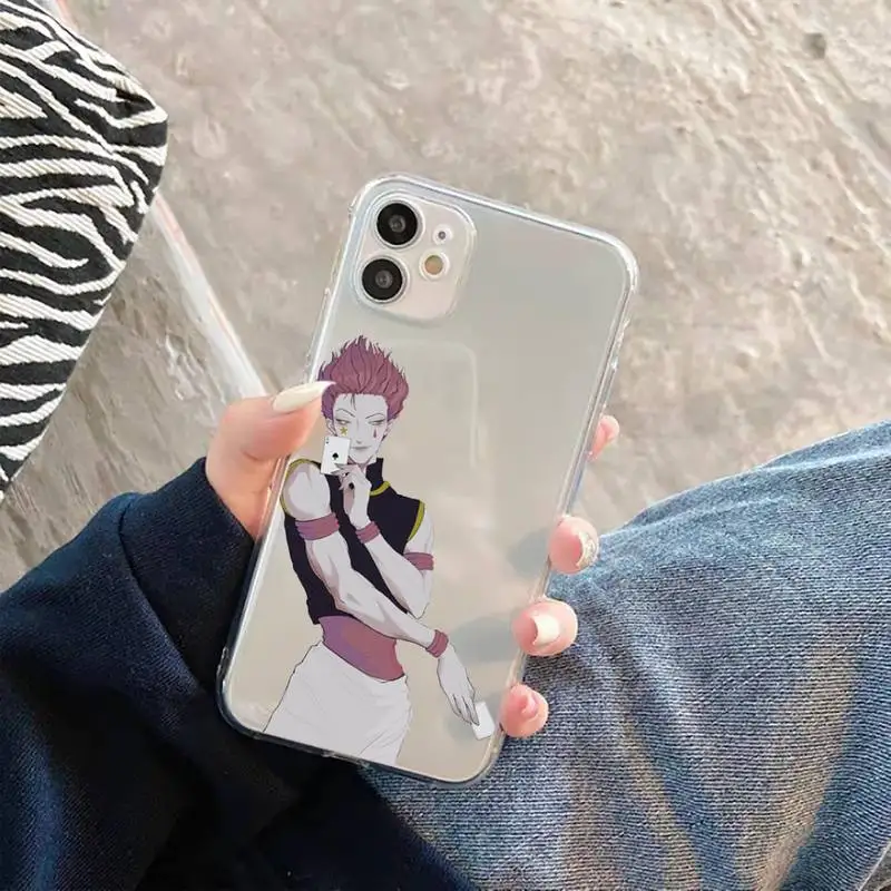 

Hisoka hunter x hunter Phone Case Transparent for iPhone 11 12 mini pro XS MAX 6 6S 8 7 Plus X 5S SE 2020 XR