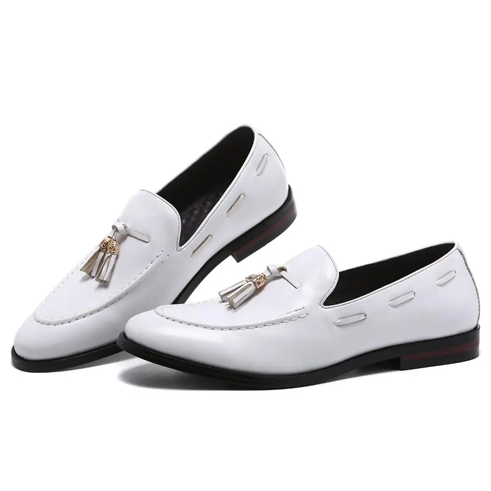 Повседневные мужские лоферы с кисточками мокасины для вождения удобные