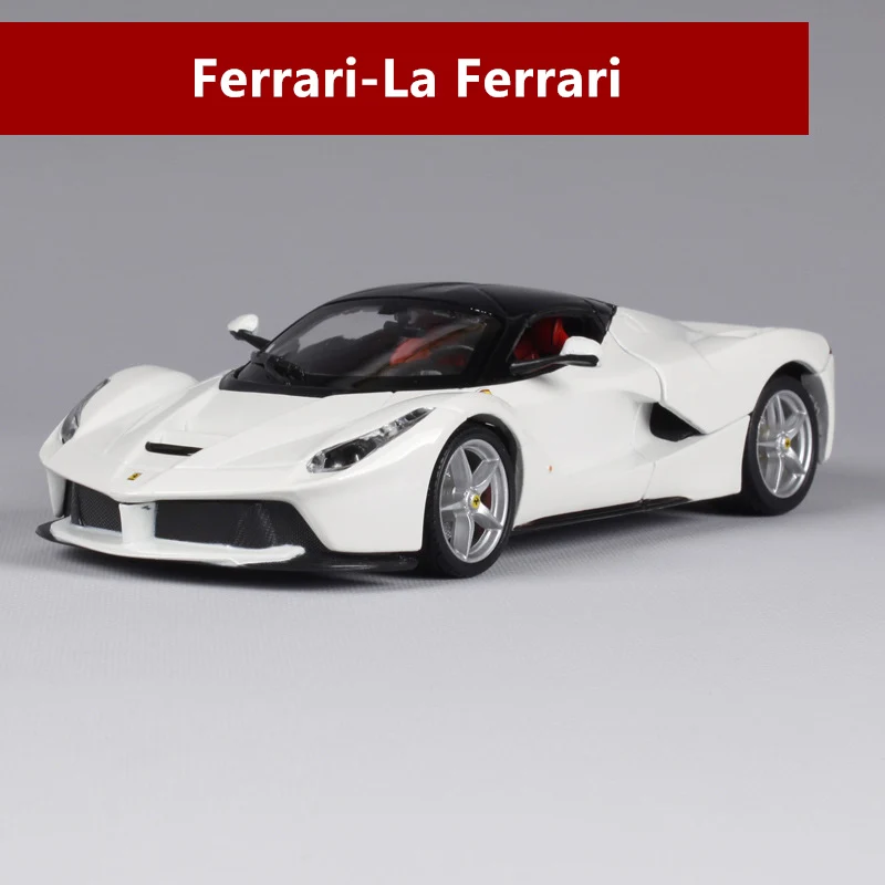 LA Ferrari Bburago 1:24 Ferrari 599GTO модель автомобиля литье под давлением Металлическая Модель Детская игрушка бойфренд подарок имитация сплава автомобиль коллекция - Цвет: LA Ferrari