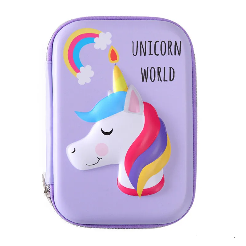 

Unicorn Pencil Case Flamingo Pencil Box School Supplies 3D Estuche Escolar Kawaii Trousse Scolaire Cute School Pencil Cases