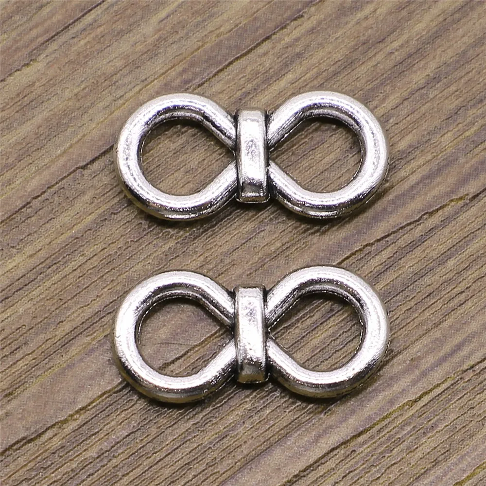 10 шт. 9x19 мм двойное кольцо Разъем Подвески для изготовления ювелирных изделий