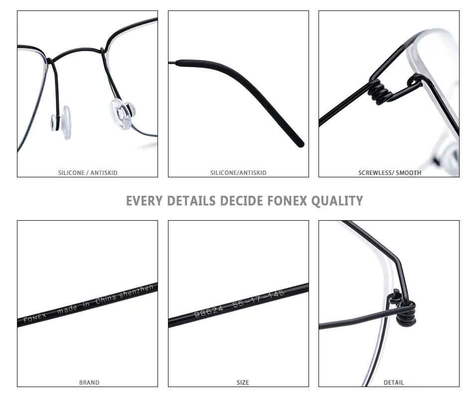 

Ultralight Titanium Readers Glasses Frame Vintage Unisex Optical Eyewear Anti-Glare Prescription Reading Eyeglasses Women Men