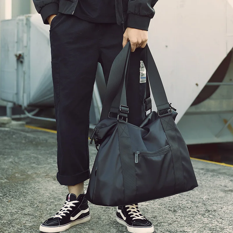 

2019 Nylon Casual Duffle Bag Large Capacity Handbags Waterproof Mens Travel Bags Long Strap Anti-scratch Multi-pocket Bag XA228K