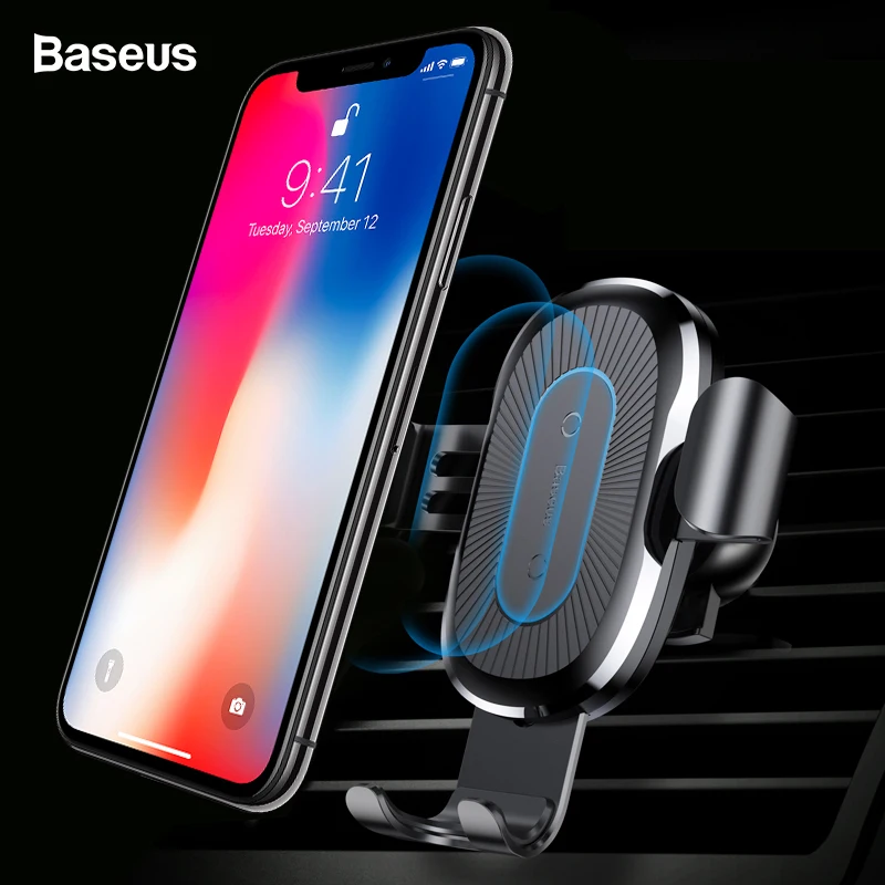 Baseus Car Qi Wireless Charger For iPhone 11 Pro XS Max X 10w Fast Wirless Charging Wireless Car Charger For Samsung S10 Xiaomi