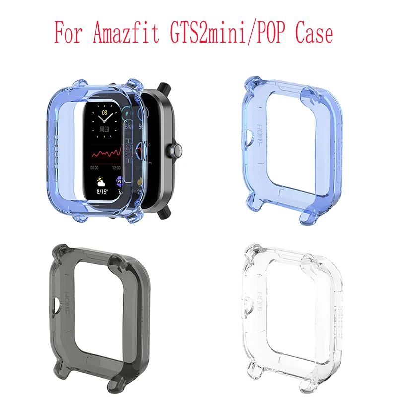 

Чехол для смарт-часов с защитой от пыли, водонепроницаемый защитный чехол, Мягкий противоударный защитный чехол, совместимый с Amazfit-GTS2mini/POP