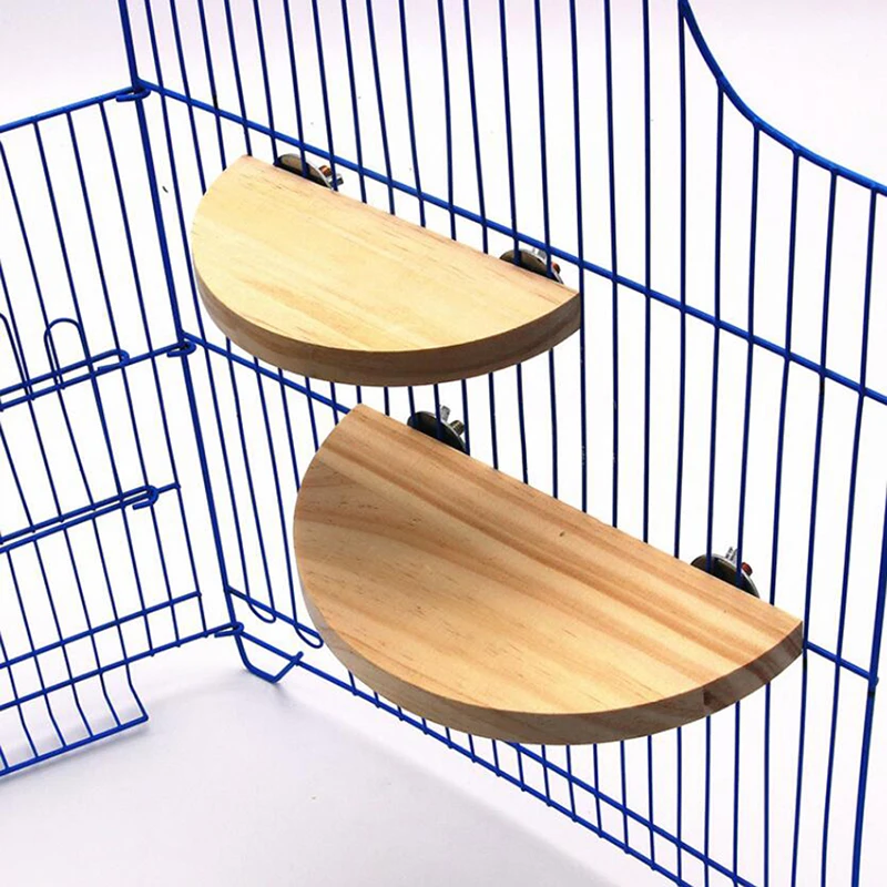 

Wood Stand Platform Pet Bird Toys Parrot Rack Hamster Perches Paw Grinding Clean Cage Accessories For Gerbils Mice Wood Toys