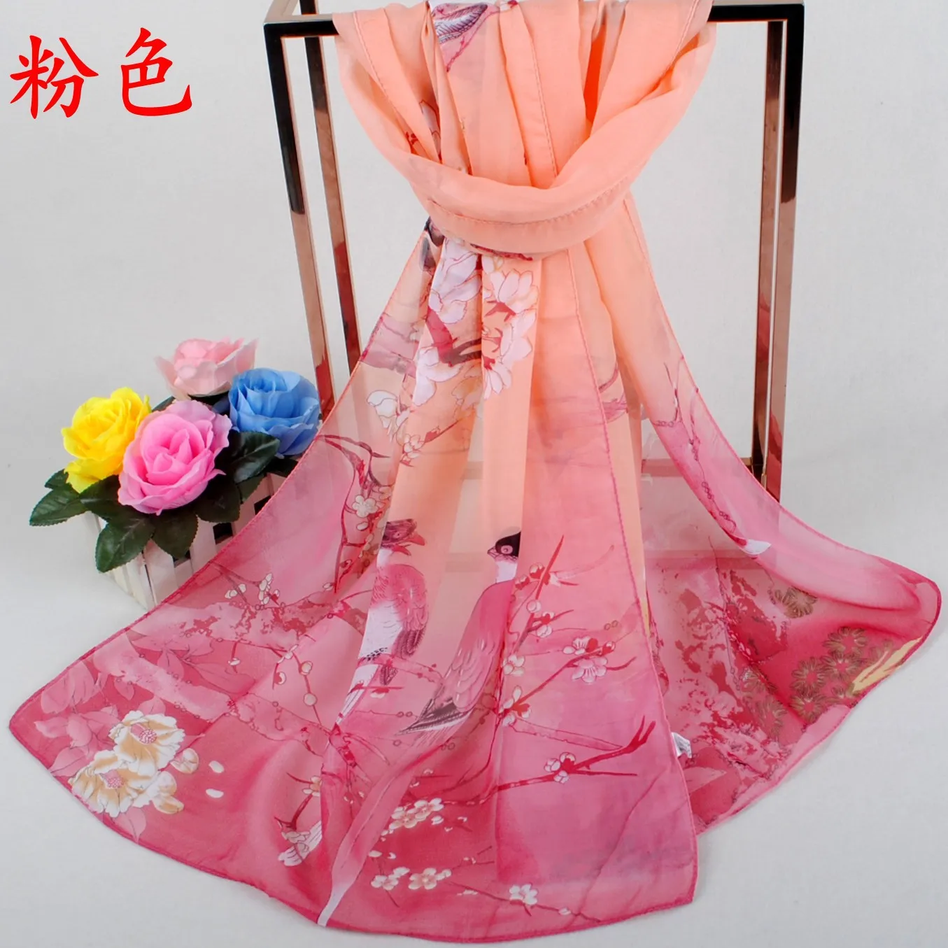 

2021 Women Fashion Square Scarf Cat Print Scarves and Wrap Ladies Retro Black