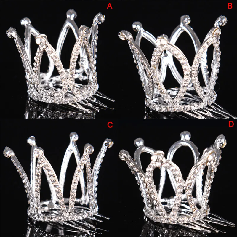 Женская мини-Тиара с кристаллами и короной | Украшения аксессуары