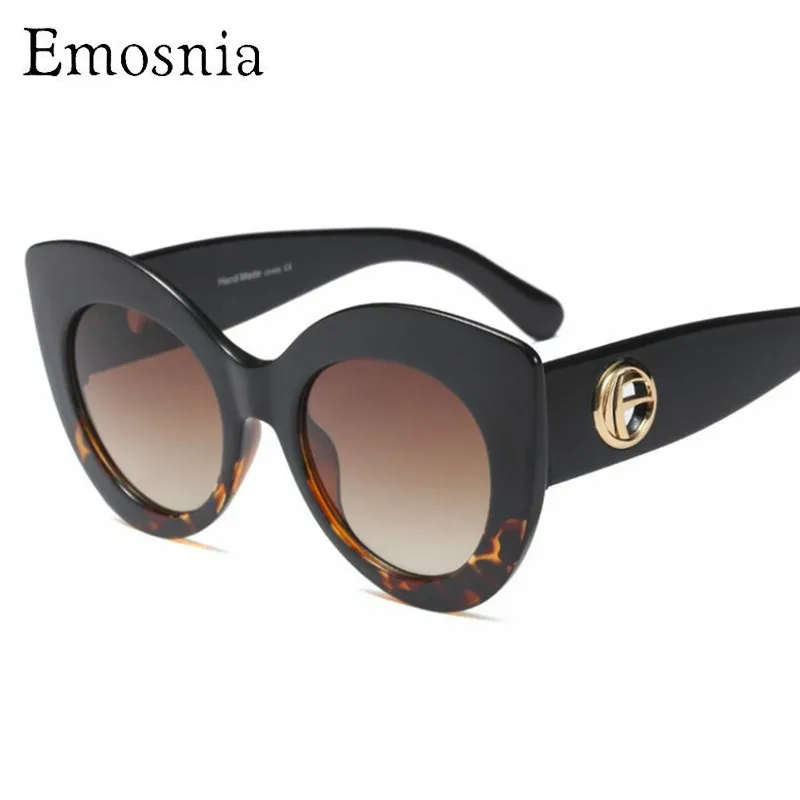 Emosnia Cateye Солнцезащитные очки для женщин винтажные градиентные очки классический кошачий глаз козырек Солнцезащитные очки Оттенки для женщин очки UV400