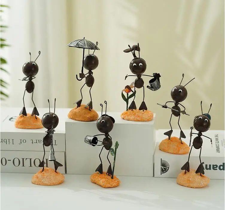 

Креативное украшение в скандинавском стиле в виде муравьев для гостиной, домашнее украшение для комнаты, спальни, входа под вино, маленькие ...