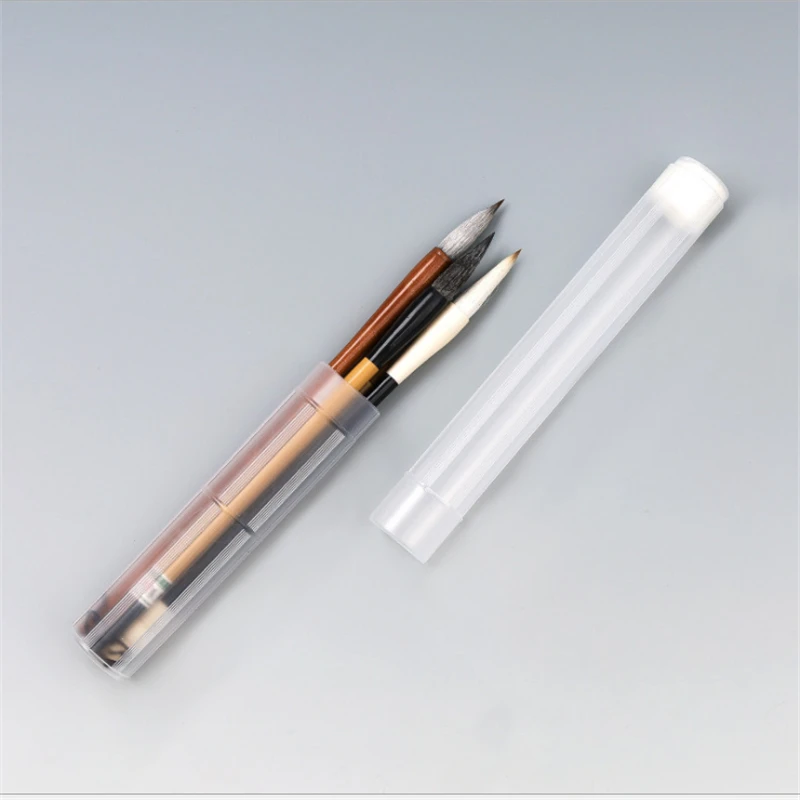 

Adjustable Pen Holder Plastic Student Supplies Transparent Portable Ultra-thin Pen Holder Pencil Case Stationery Storage Bag