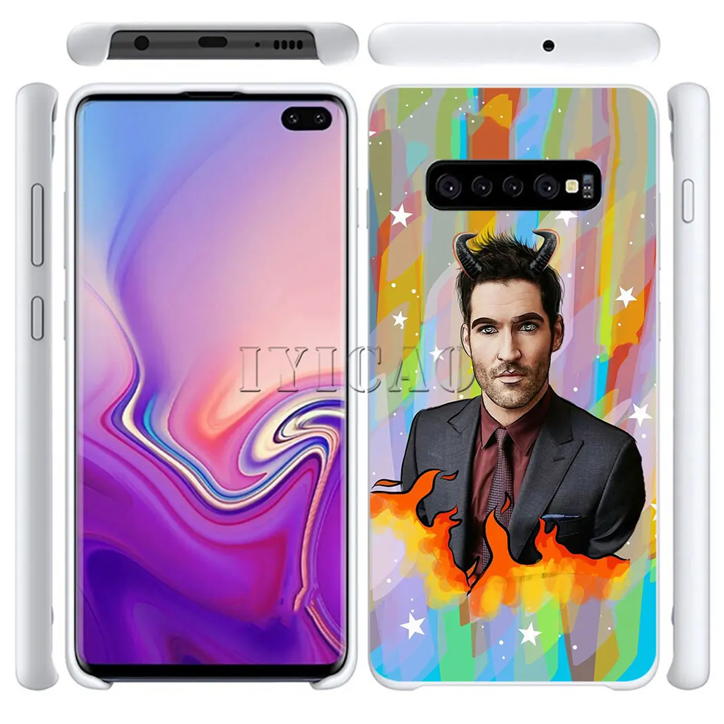 Жесткий чехол с американским ТВ Люцифером для samsung Galaxy S10e S10 S9 S8 Plus S6 S7 Edge Note 9 8 10 |