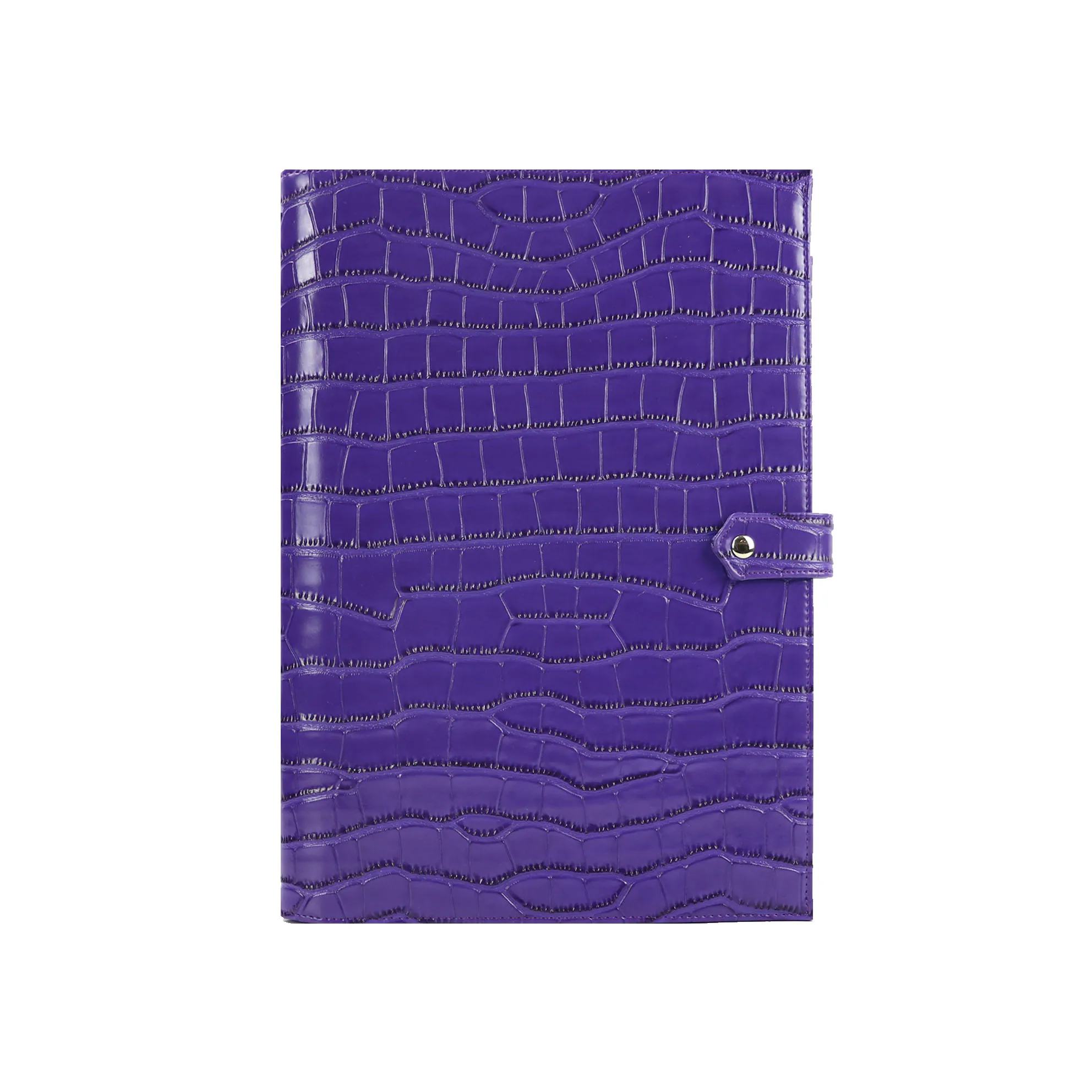 Crocodile Purple Лидер продаж, мужская сумка, мужская, модная, с узором «крокодиловая кожа», Padfolio, высокое качество, бизнес, А4, держатель для файлов, Роскошный чехол для Ipad, держатель - Цвет: Crocodile Purple