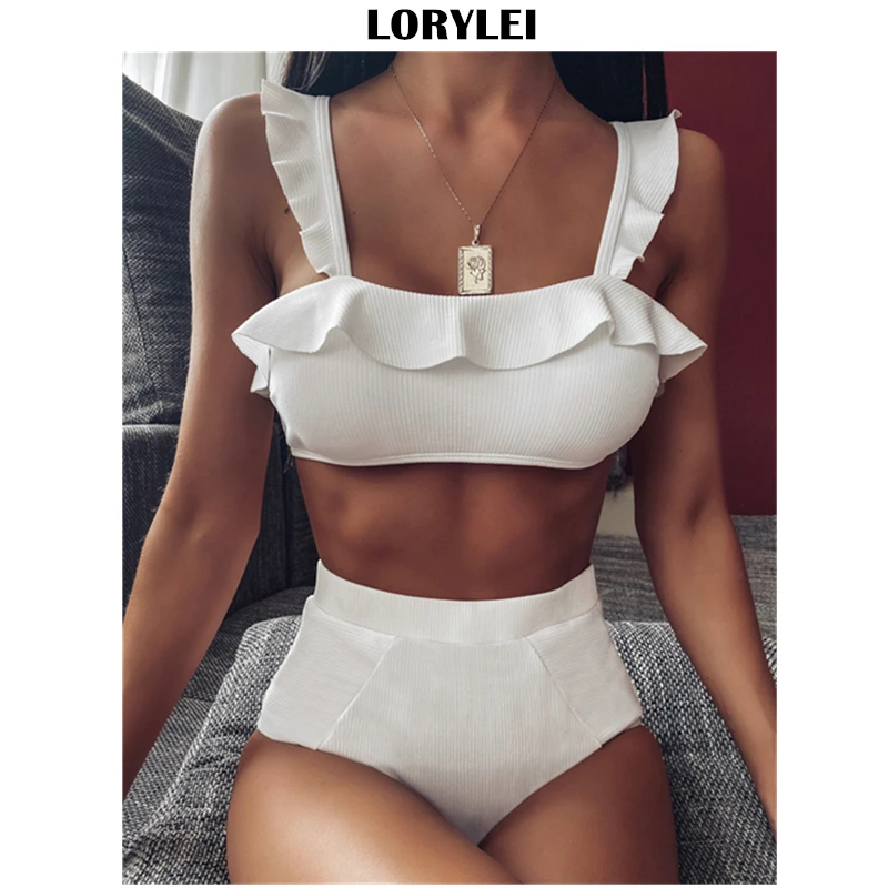 2021 сексуальное Белое Бикини купальник Для женщин Бразильский бикини Комплект