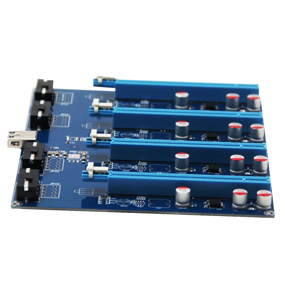 new pci express pcie 1 to 4 pci express 16x slots riser card pci e 1x to external 4 slot adapter pcie port multiplier for mining free global shipping