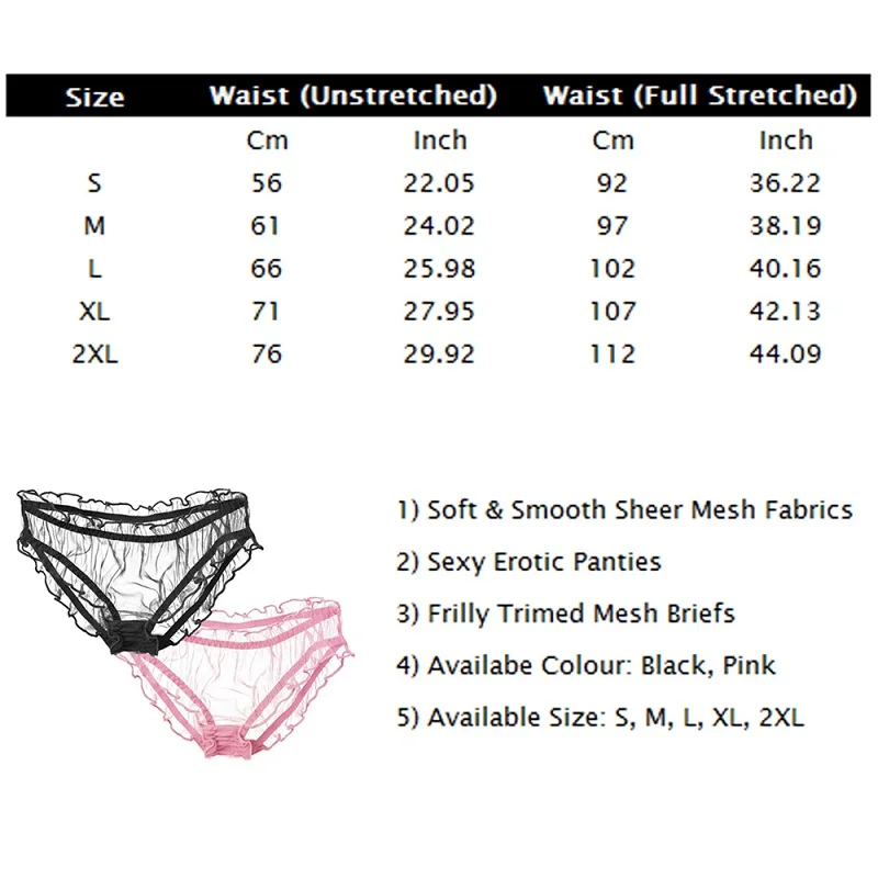 

Sexy Panties For Women Black Pink Lace Underwear Pantys Elastic Plus Size Briefs Women 's Transparent Lingerie Underpants