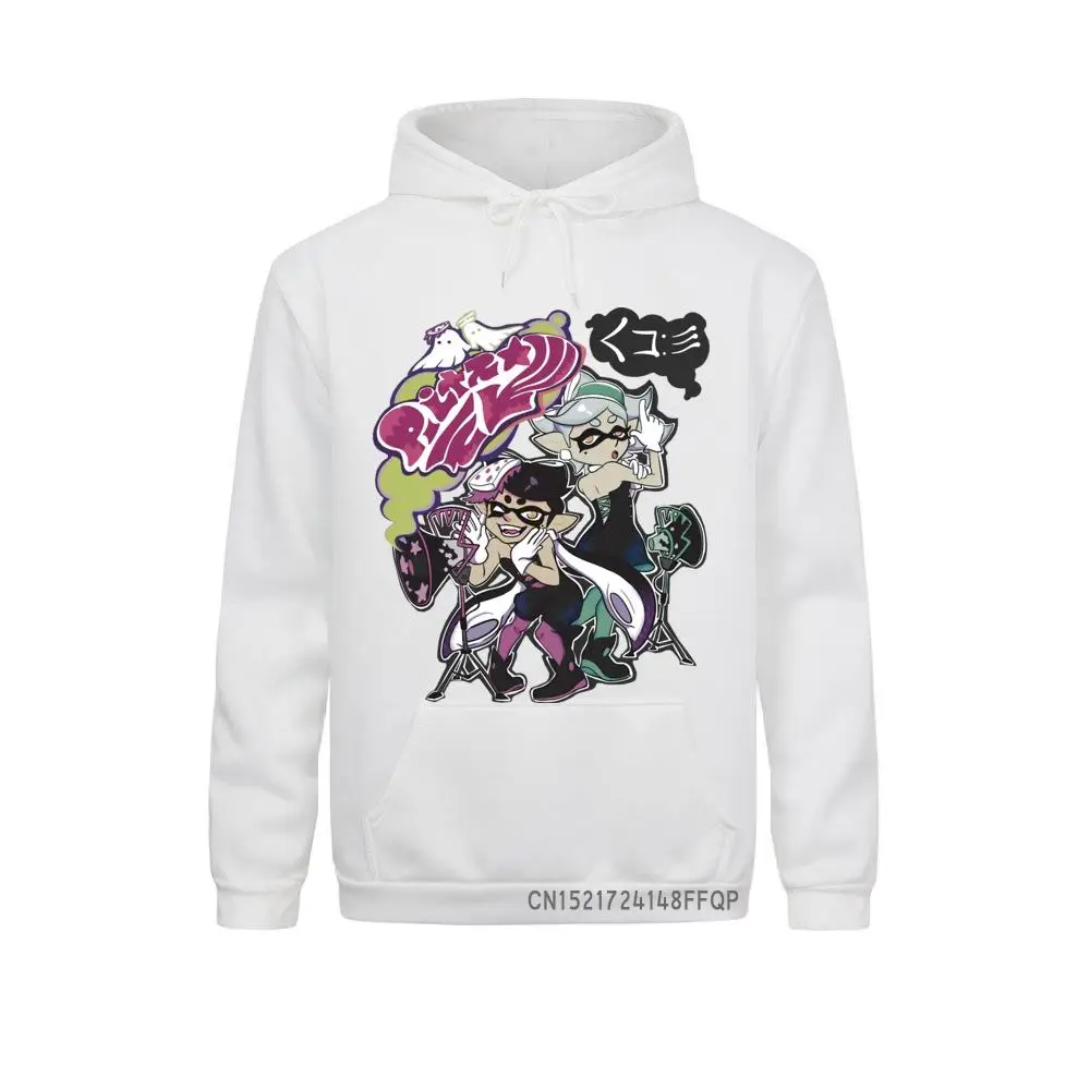 

Men's Squid Sisters Splatfest Splatoon Hoodies Pullovers Ink Kid Game Soft Pocket Casual Hooded Sweats Party Sweatshirt